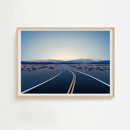 Wanderlust Open Road Travel Print