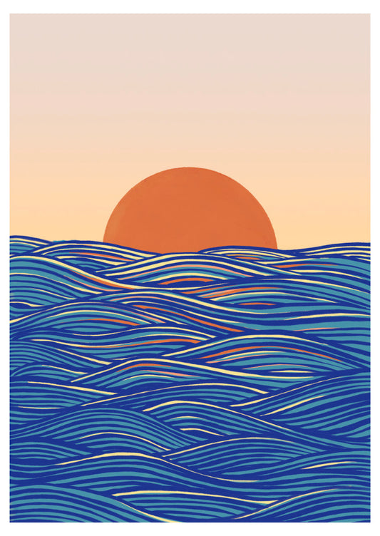 Sunset Sea Art