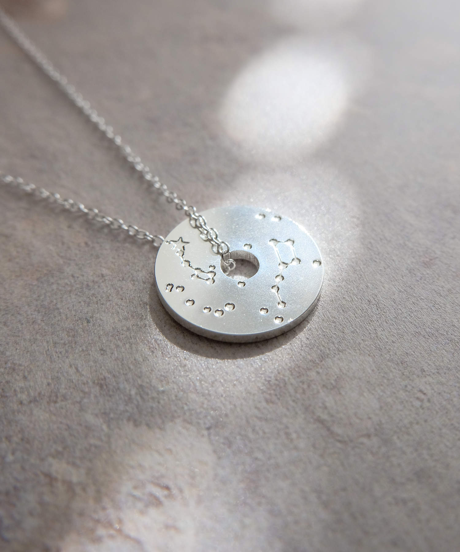 North Star Necklace Side View