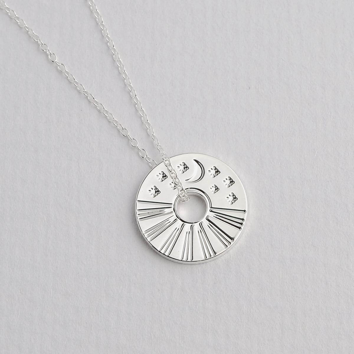 Celestial Sun and Moon Necklace
