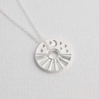 Celestial Sun and Moon Necklace