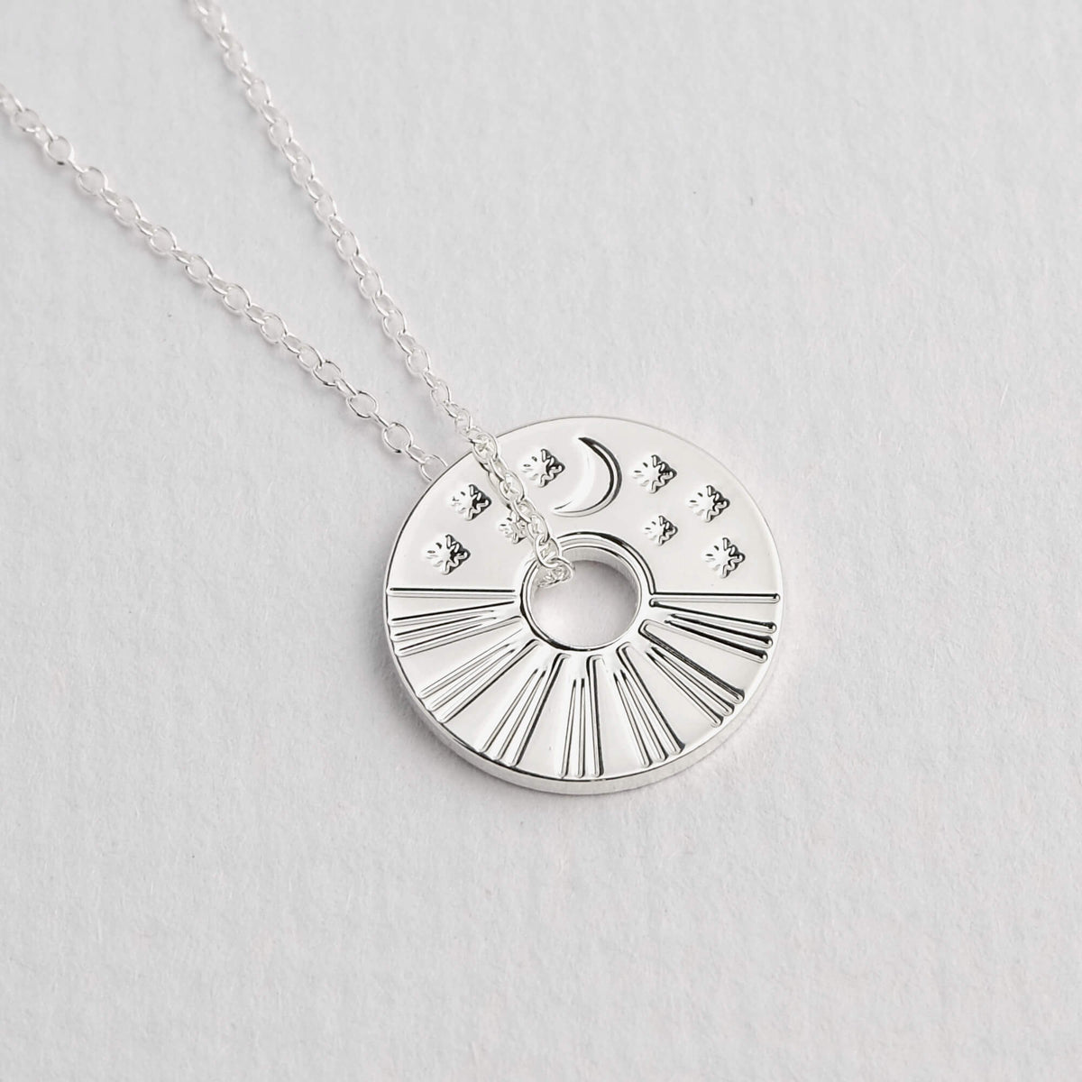 Celestial Sun and Moon Necklace