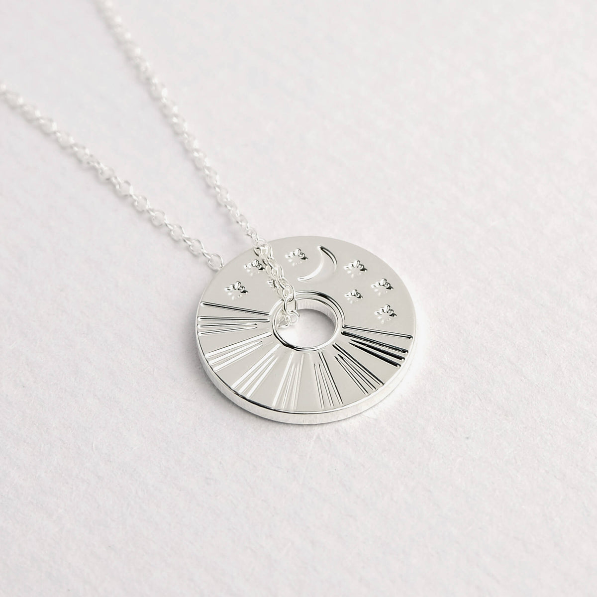 Celestial Sun and Moon Necklace
