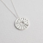 Celestial Sun and Moon Necklace