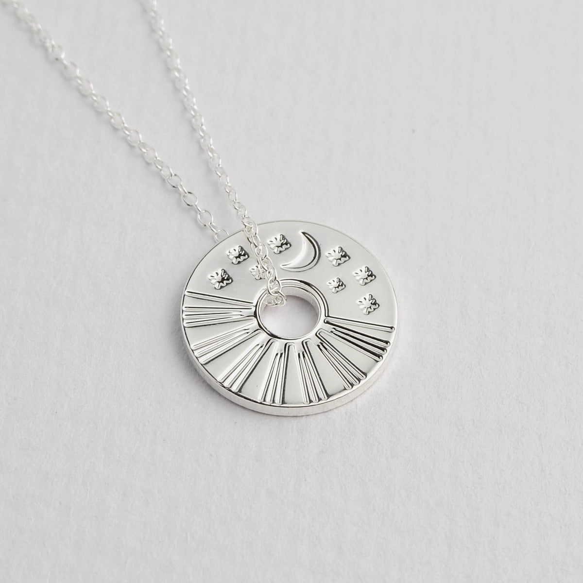 Celestial Sun and Moon Necklace
