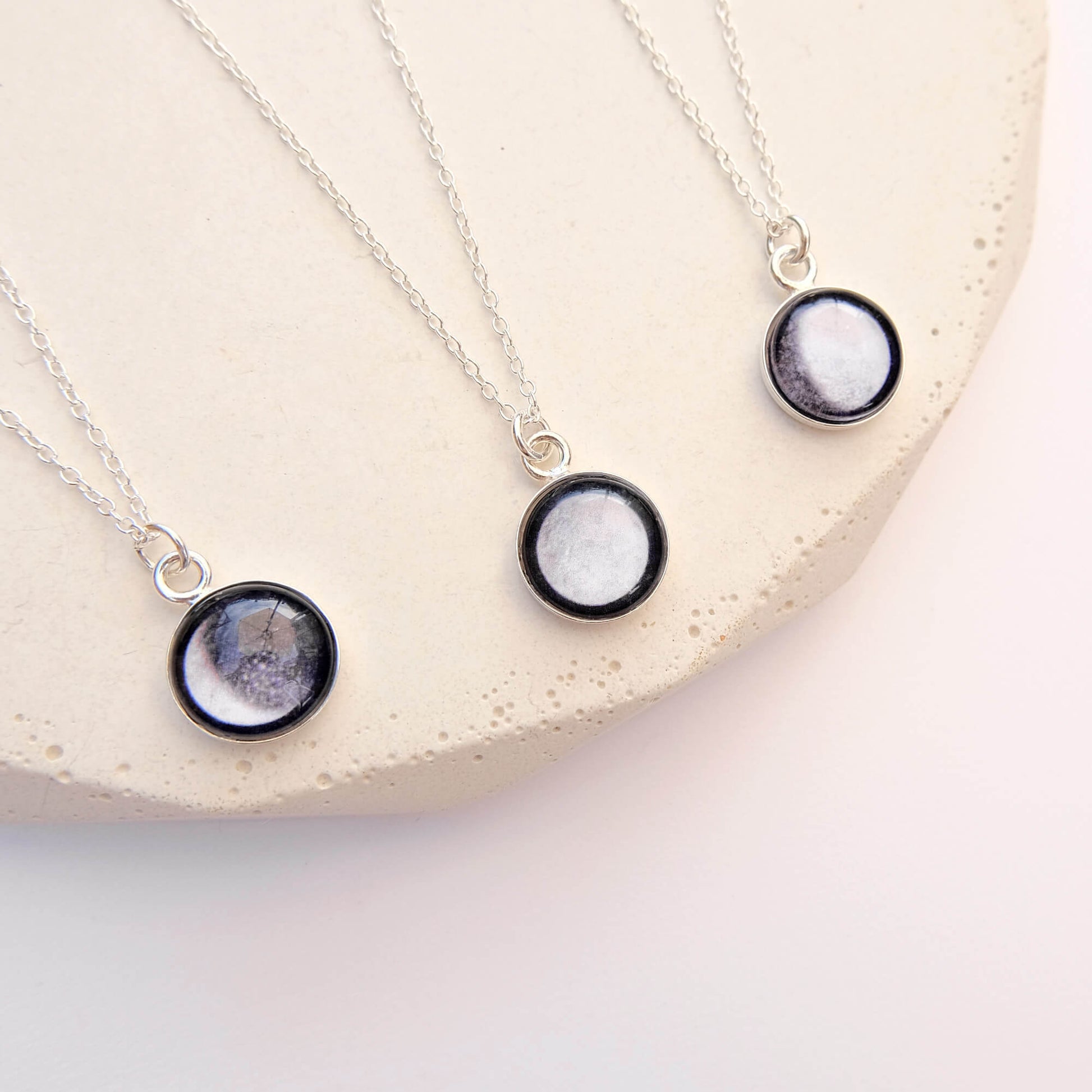 Personalized Necklace Moon Phase Necklace Date Of Birth