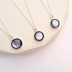 Sterling Silver Personalised Moon Phase Necklace