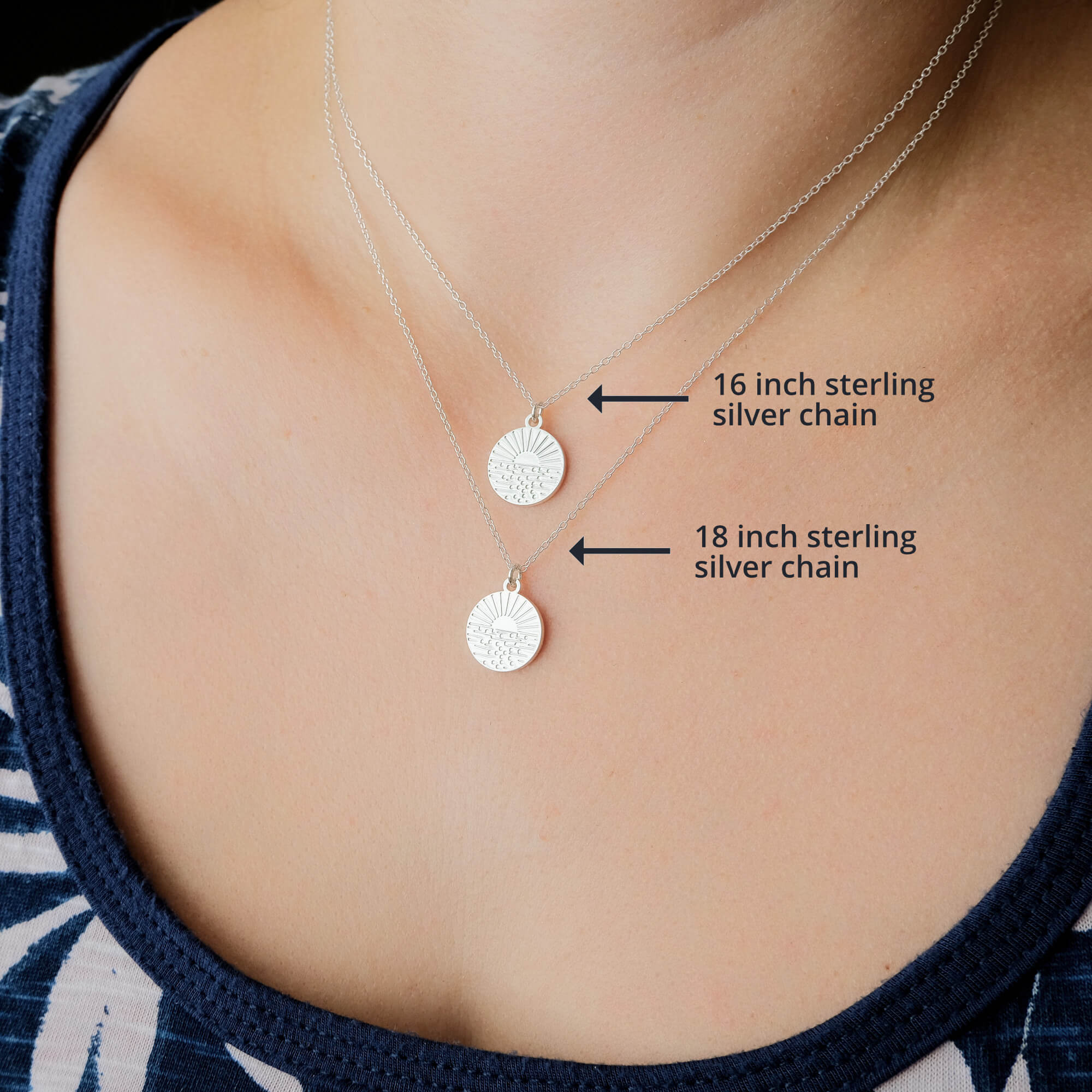 Small Happy Place Ocean Necklace