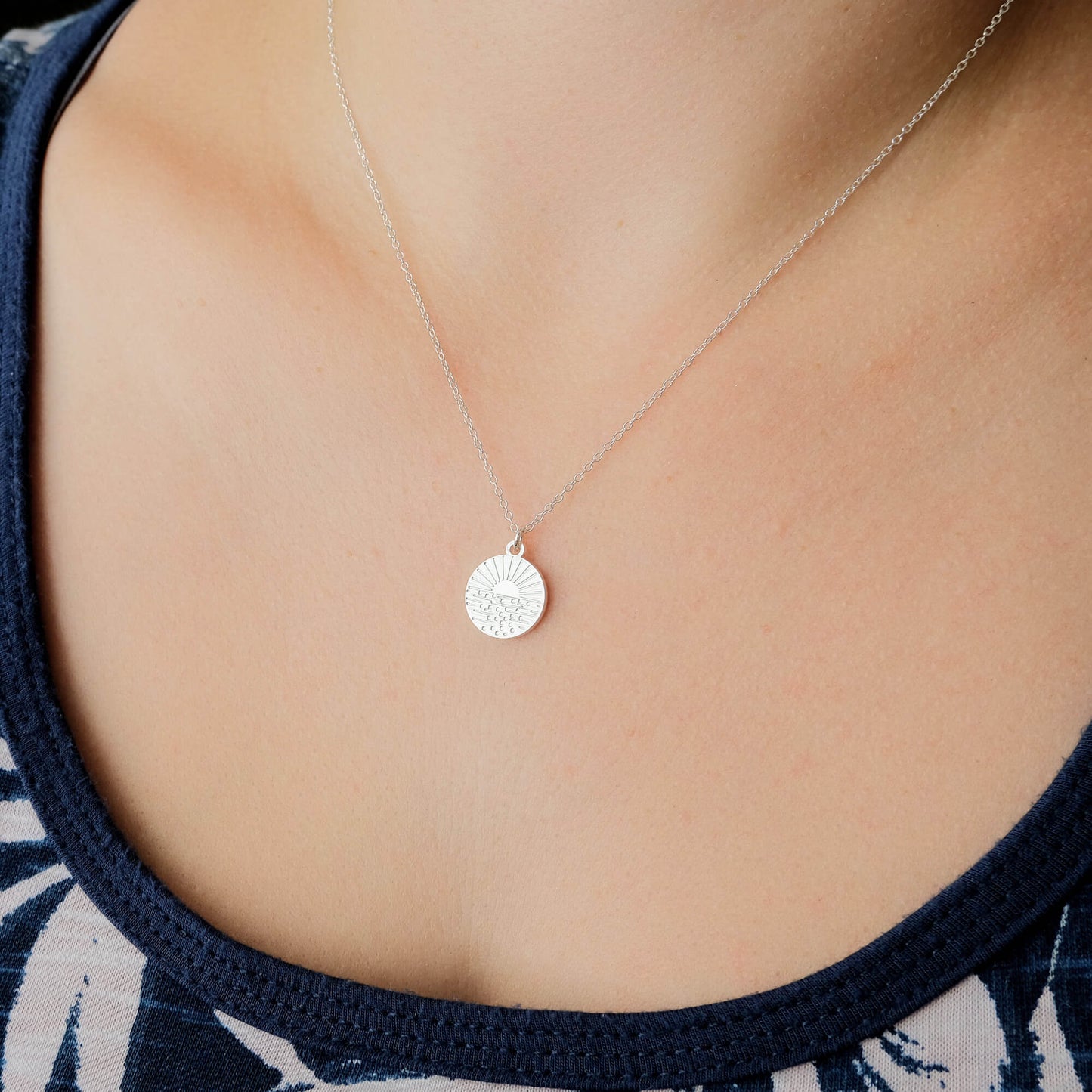 Small Happy Place Ocean Necklace