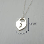 Love Lock Heart Necklace - Love You To The Moon And Back