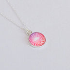 Sterling Silver Sunset Sea Necklace