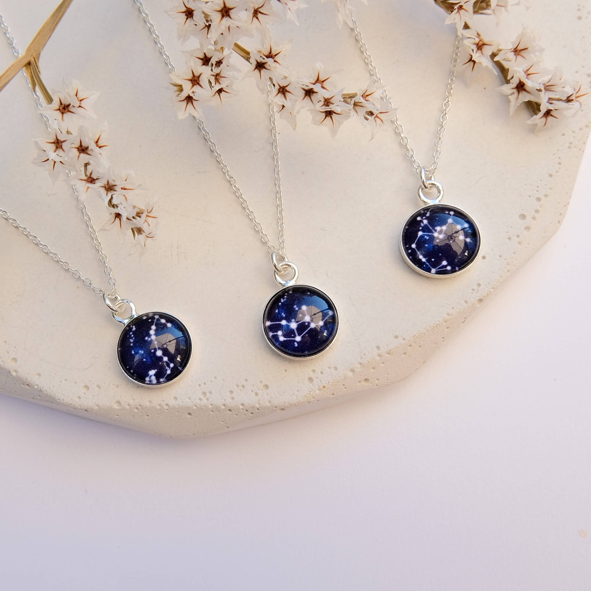 Scorpio Mini Zodiac Necklace - Silver - Luna & Rose Jewellery