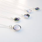 Sterling Silver Personalised Moon Phase Necklace