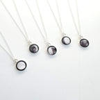 Sterling Silver Personalised Moon Phase Necklace