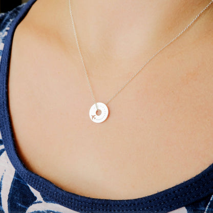 Tiny Airplane Spinner Necklace
