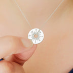 Silver Compass Necklace - Where to Next?