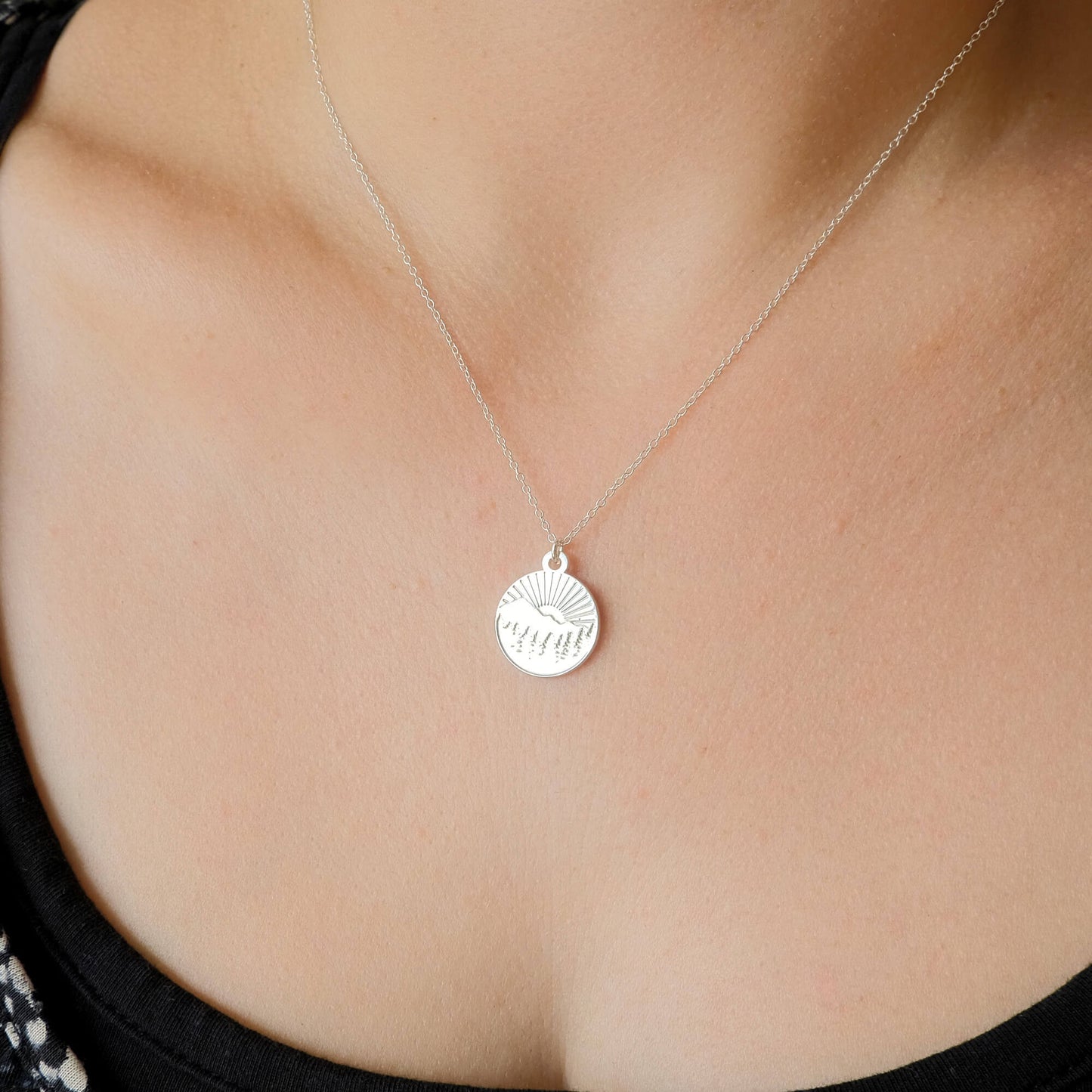 Happy Place Mountain Necklace