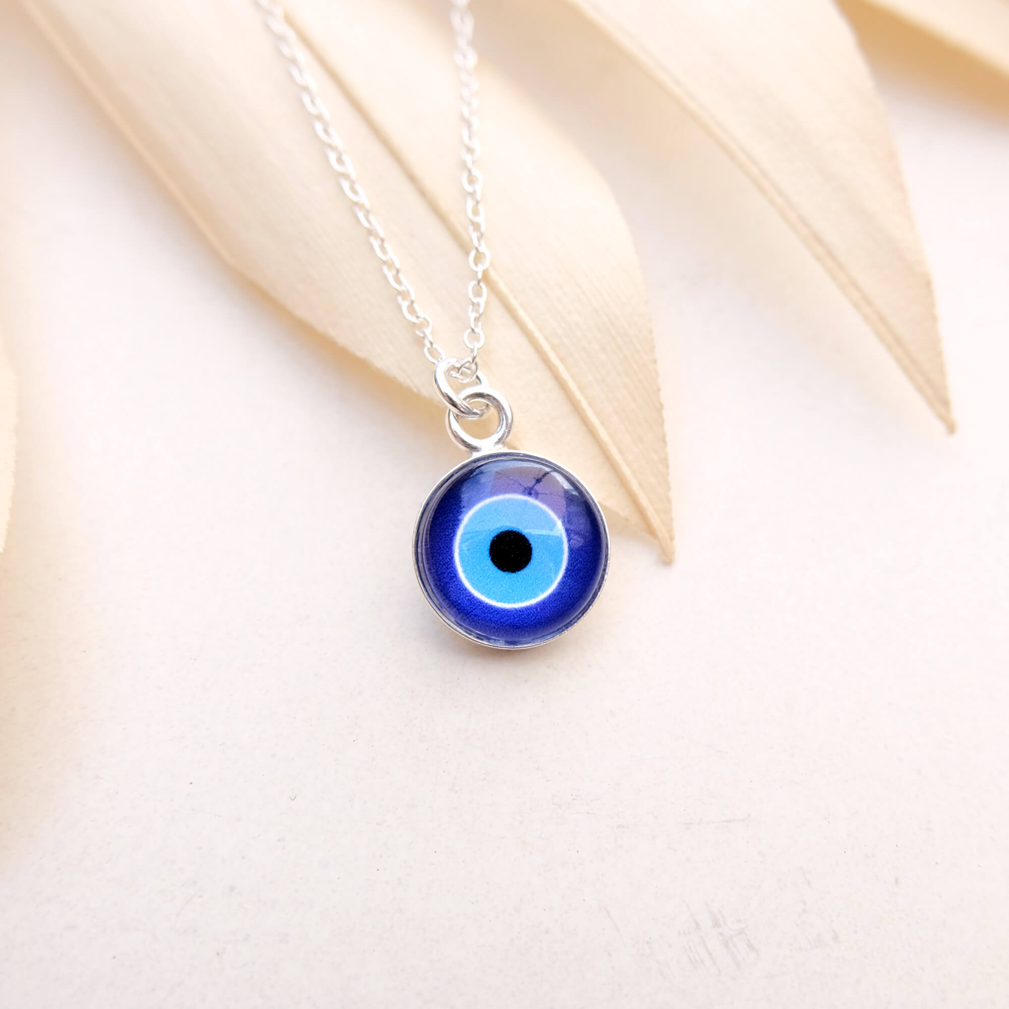 Sterling Silver Evil Eye Necklace
